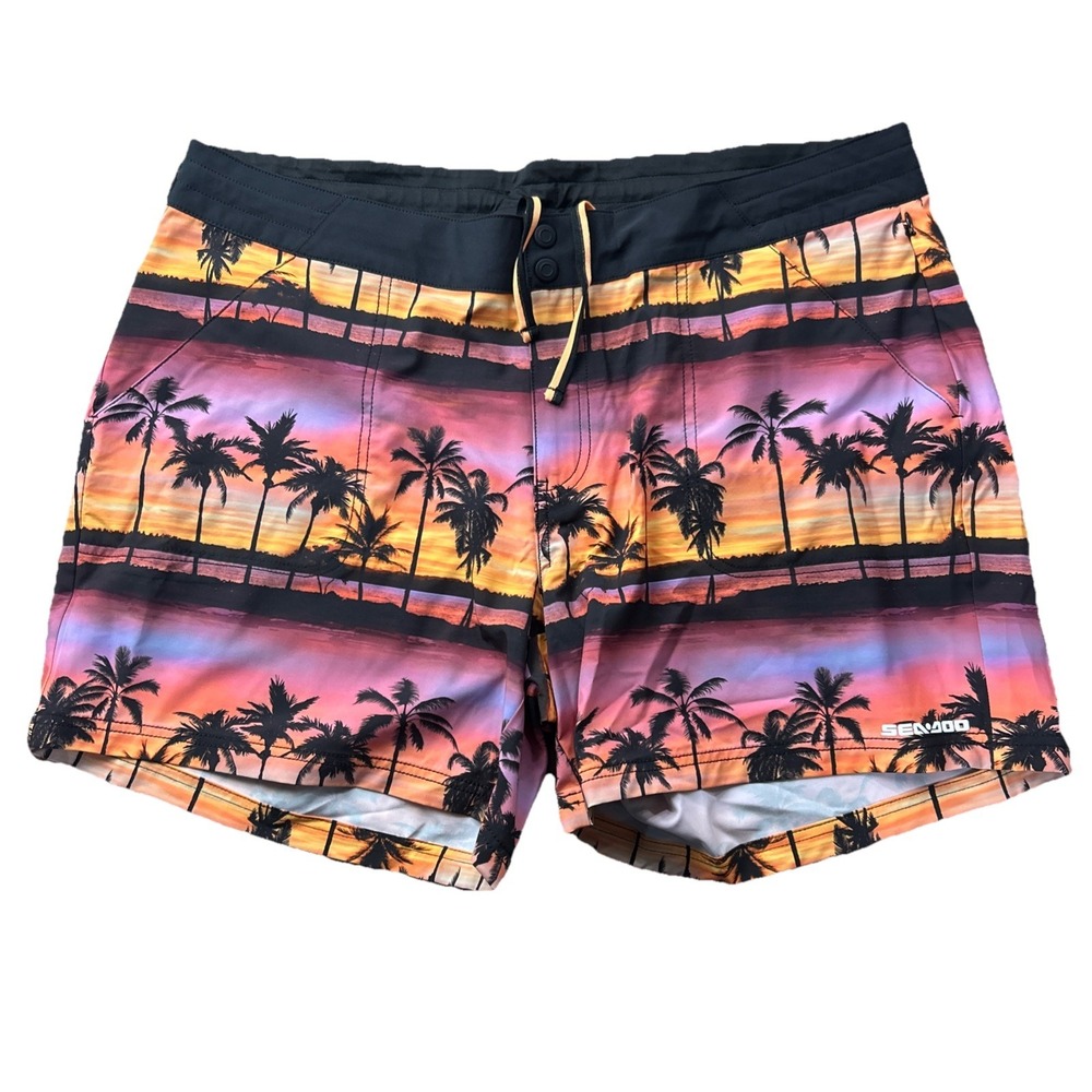 Sea Doo Women's Board Shorts XS Tropical Hawian Palm